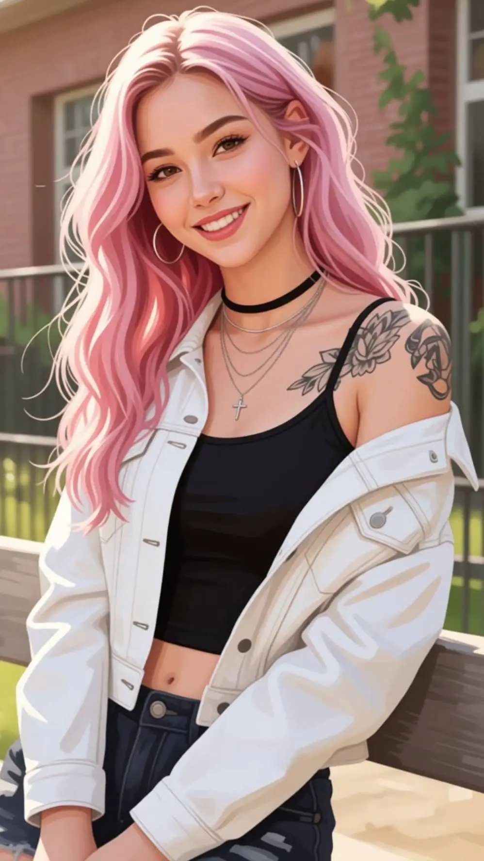 ai character: Kayla  background