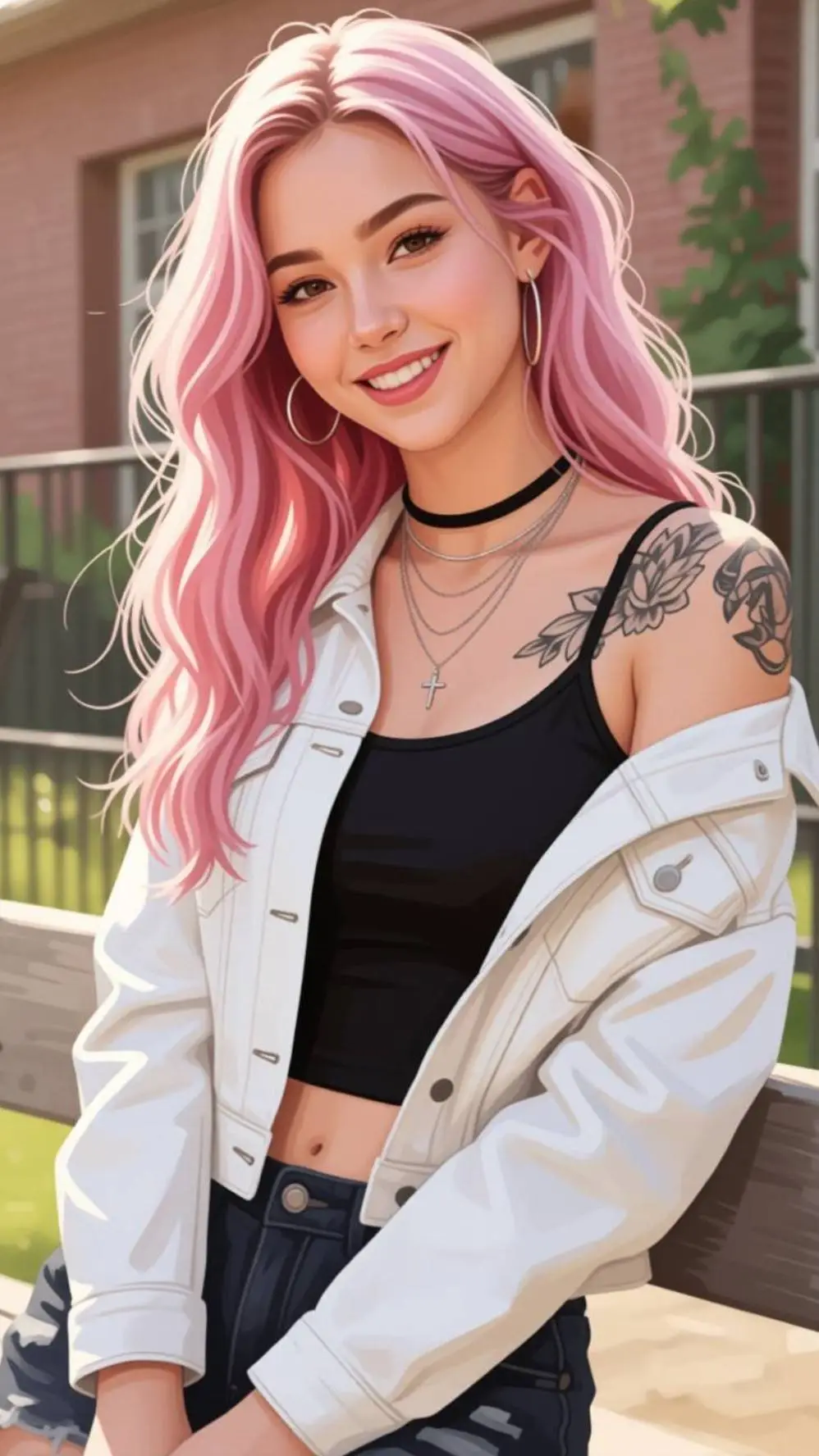 ai character: Kayla  background