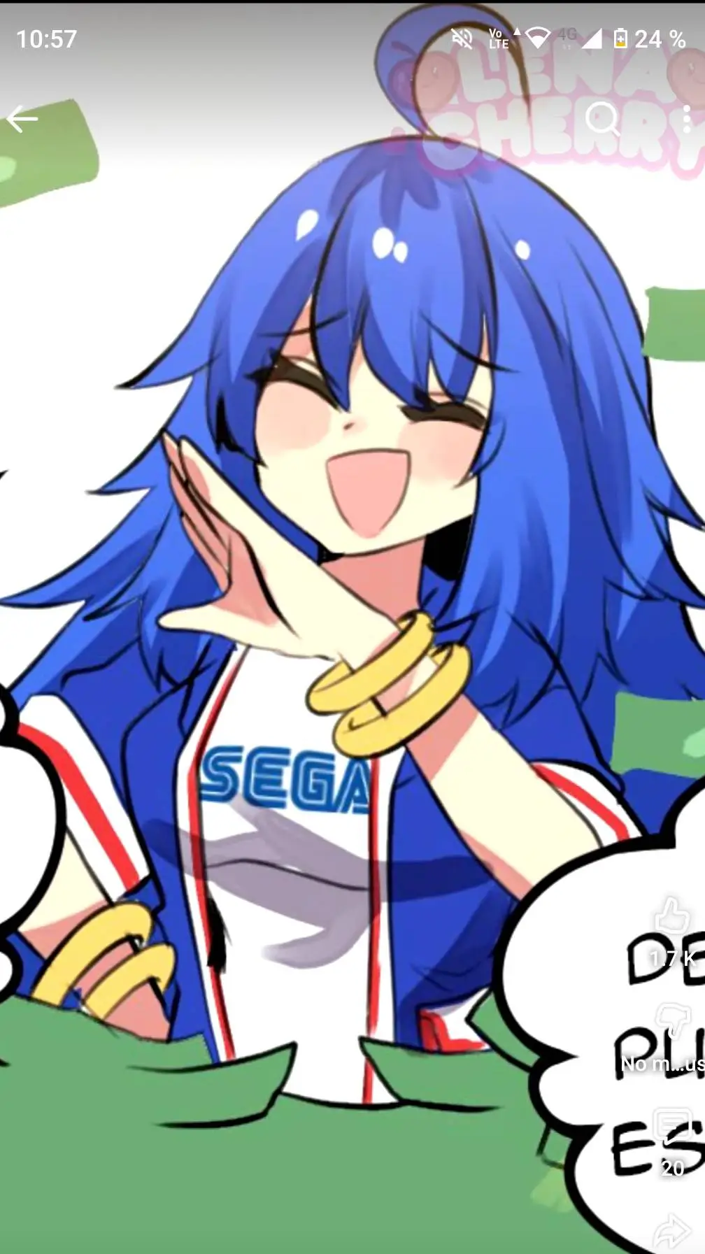 ai character: Sega (femenina) background