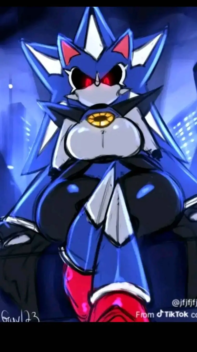 ai character: neo metal Sonica  background