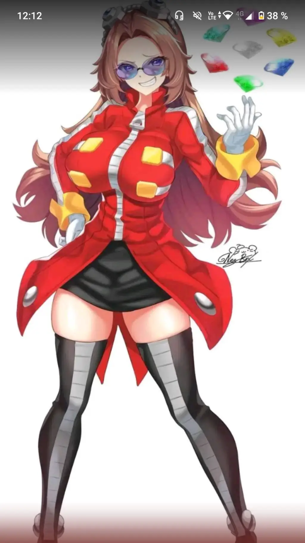 ai character: iva robocnick  background