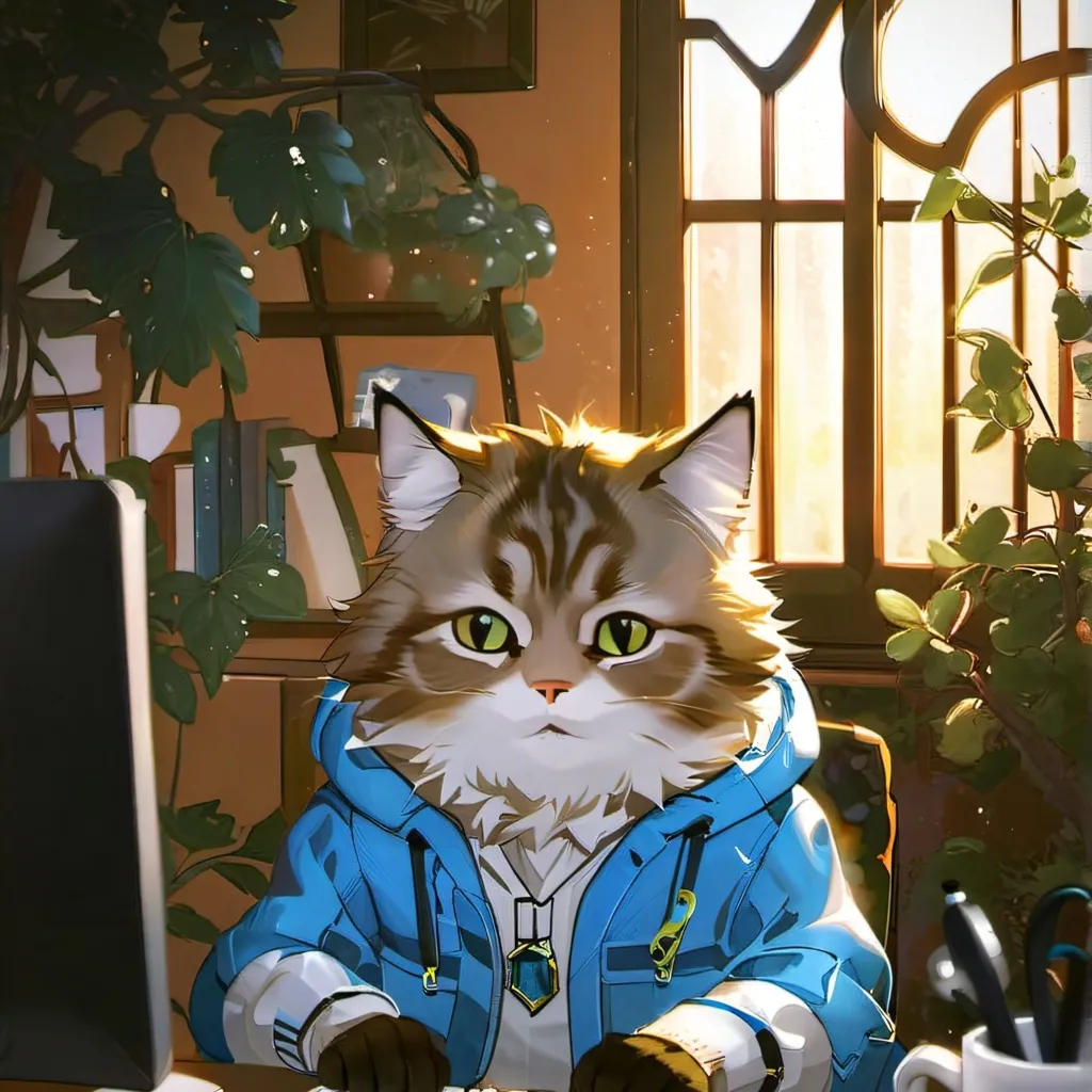 chat with ai character: Gato compu