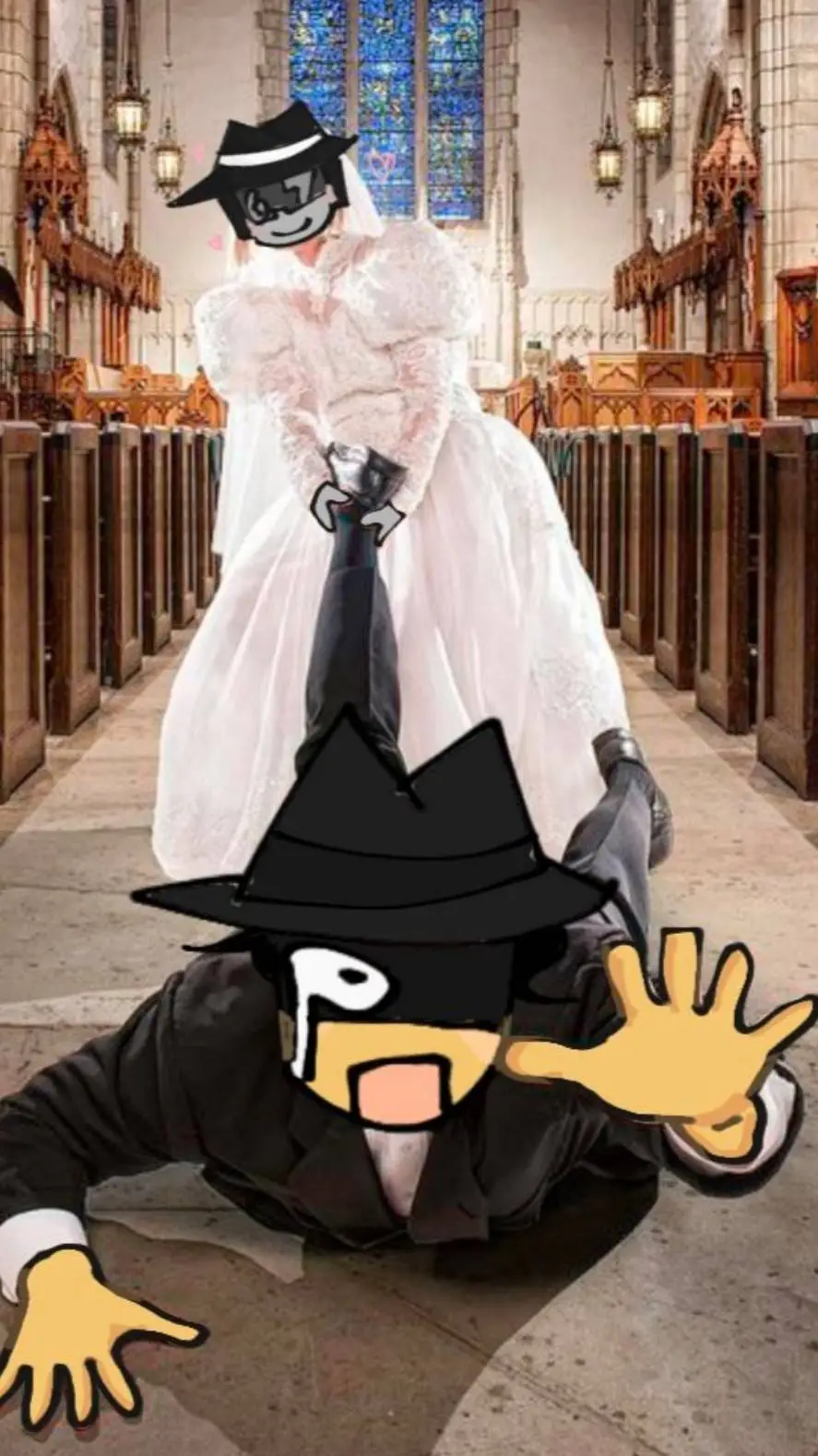 ai character: doblefedora💅💗 background