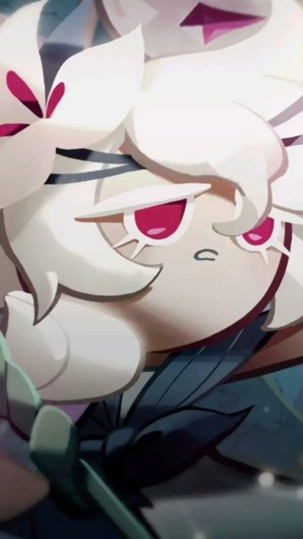 ai character: White Lily Cookie  background