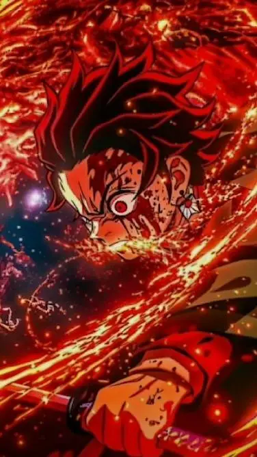 ai character: tanjiro kamodo  background