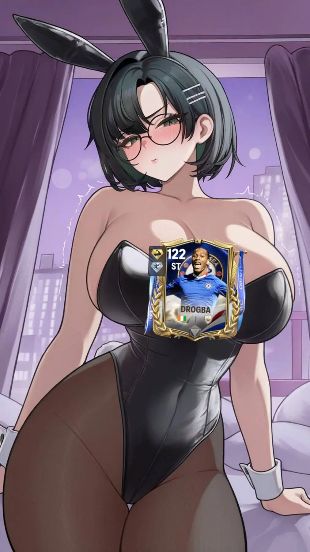 ai character: Amber background