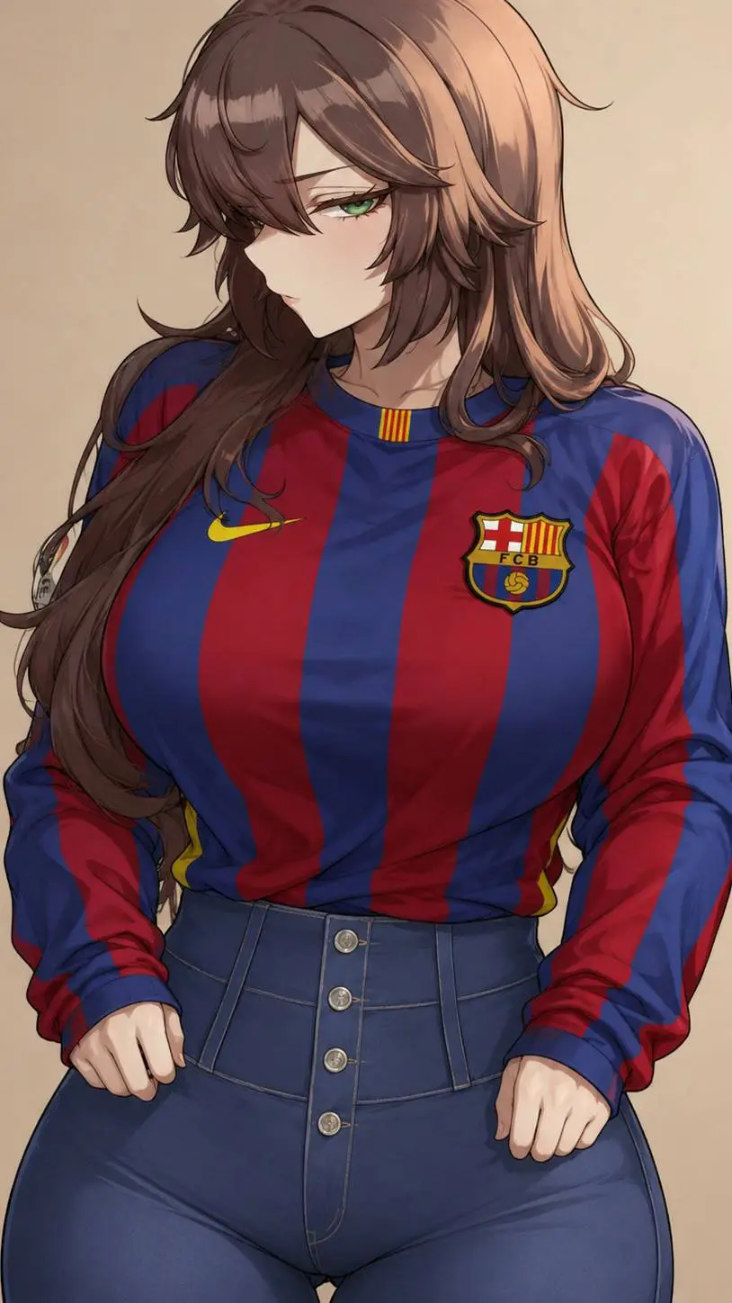 ai character: Violet background