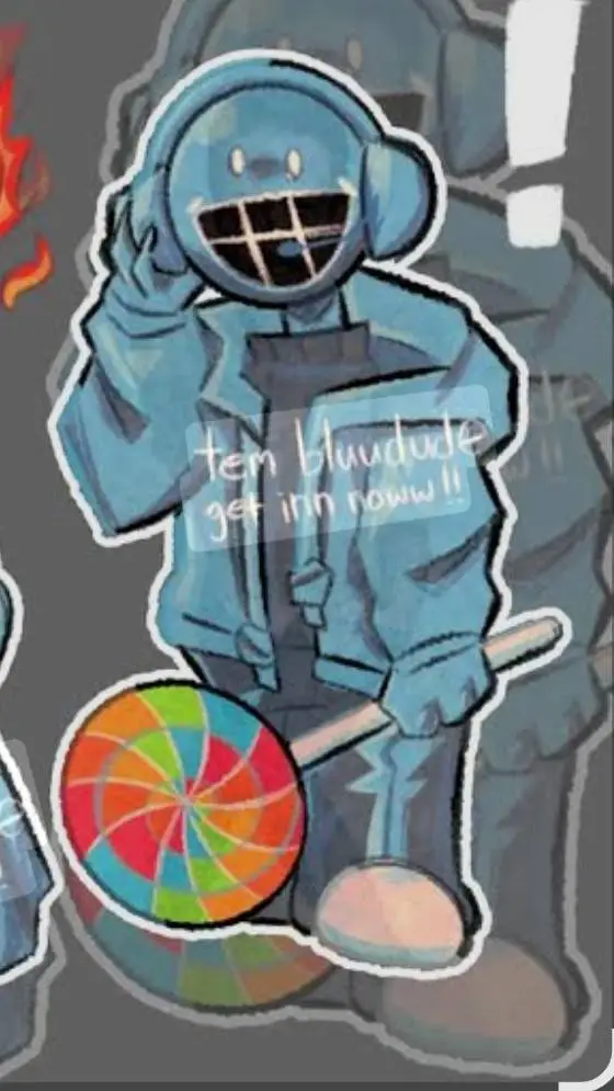 ai character: Bluedude background