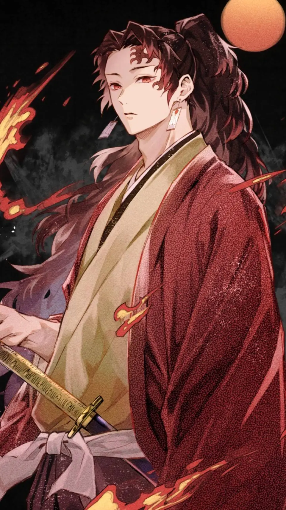 ai character: Yoriichi Tsugikuni background