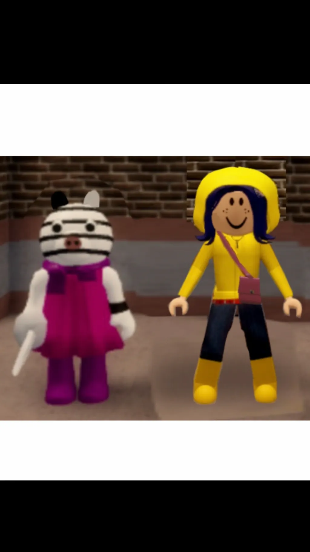 ai character: Zuzy and Coraline background