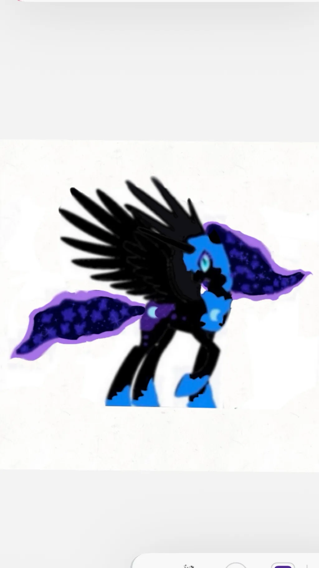 ai character: Nightmare moon background
