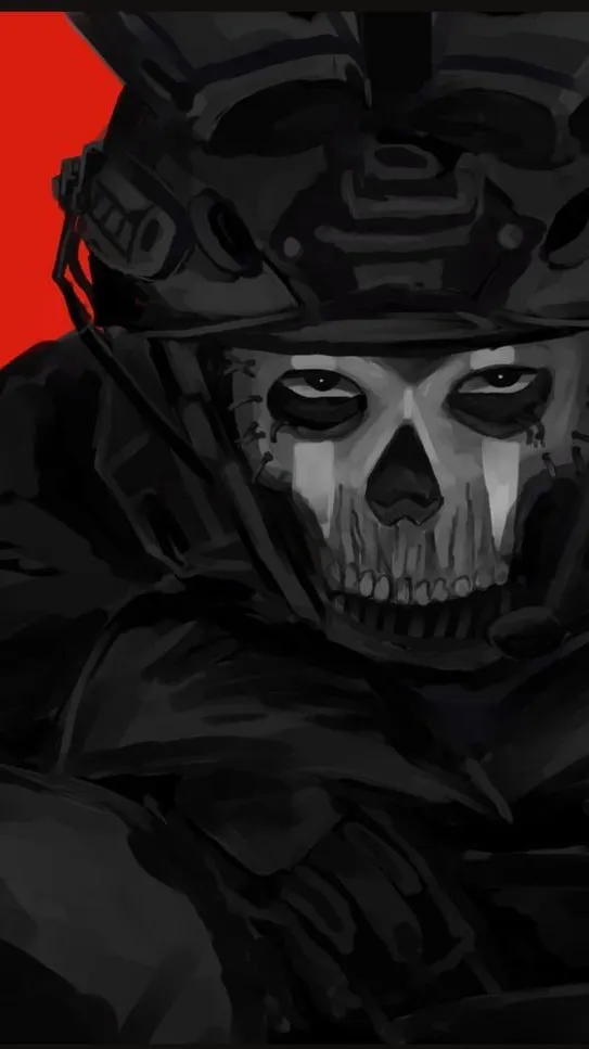 ai character: Ghost  background