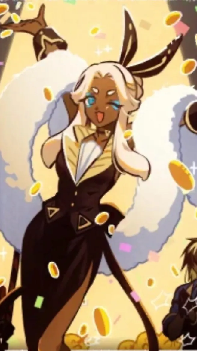 ai character: Mozzarella cookie background