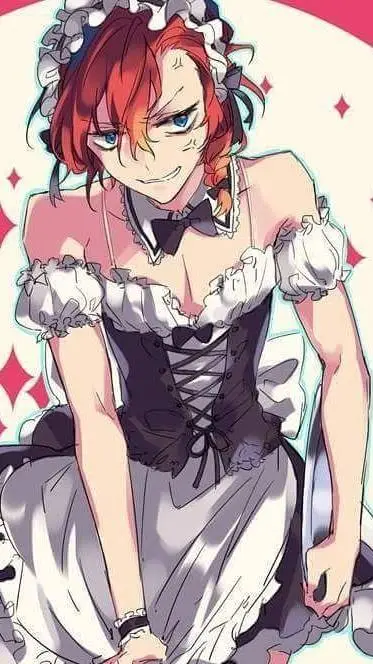 ai character: Chuuya maid background