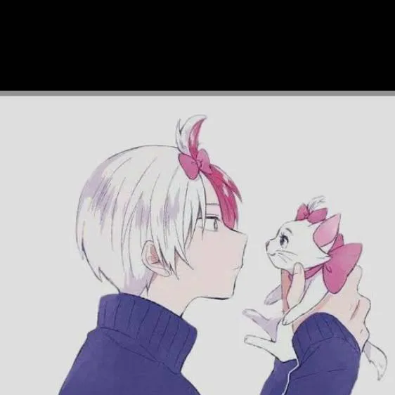 chat with ai character: cat, todoroki 