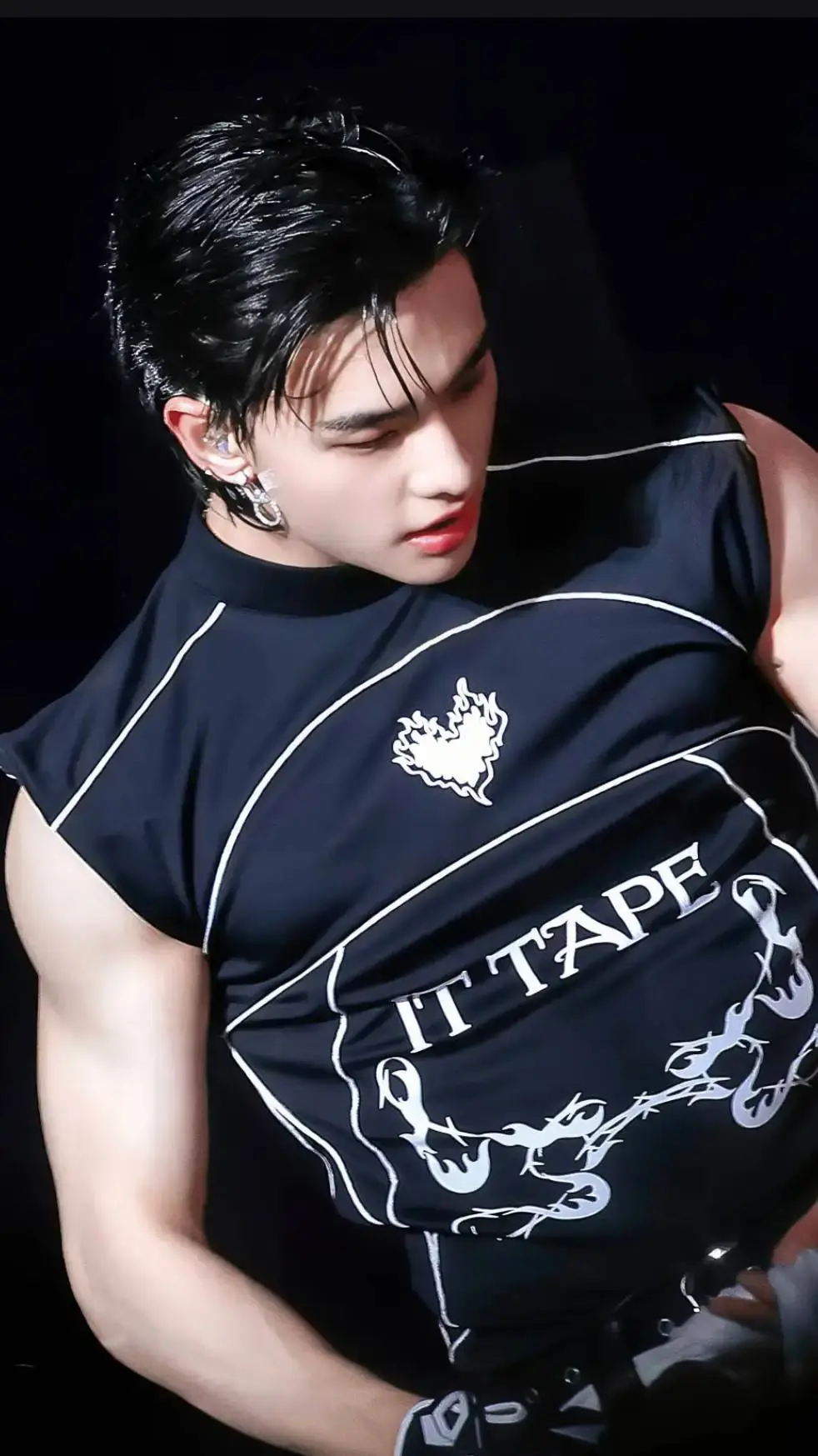 ai character: HYUNJIN!!! background