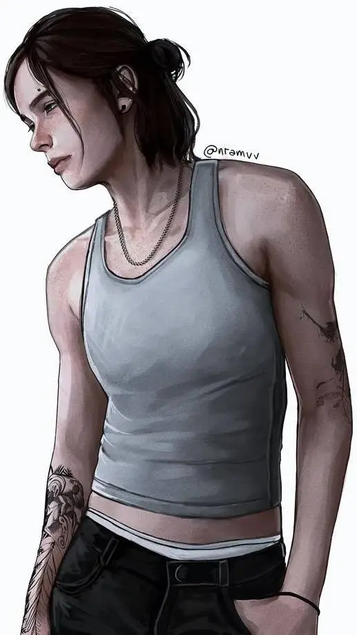 ai character: Ellie Williams background