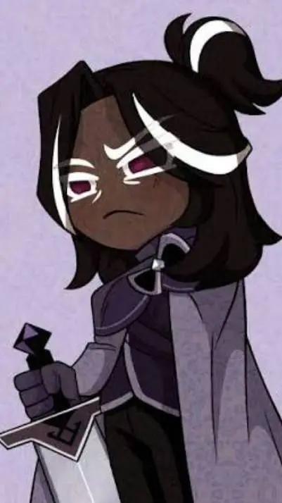 ai character: dark cocoa cookie background