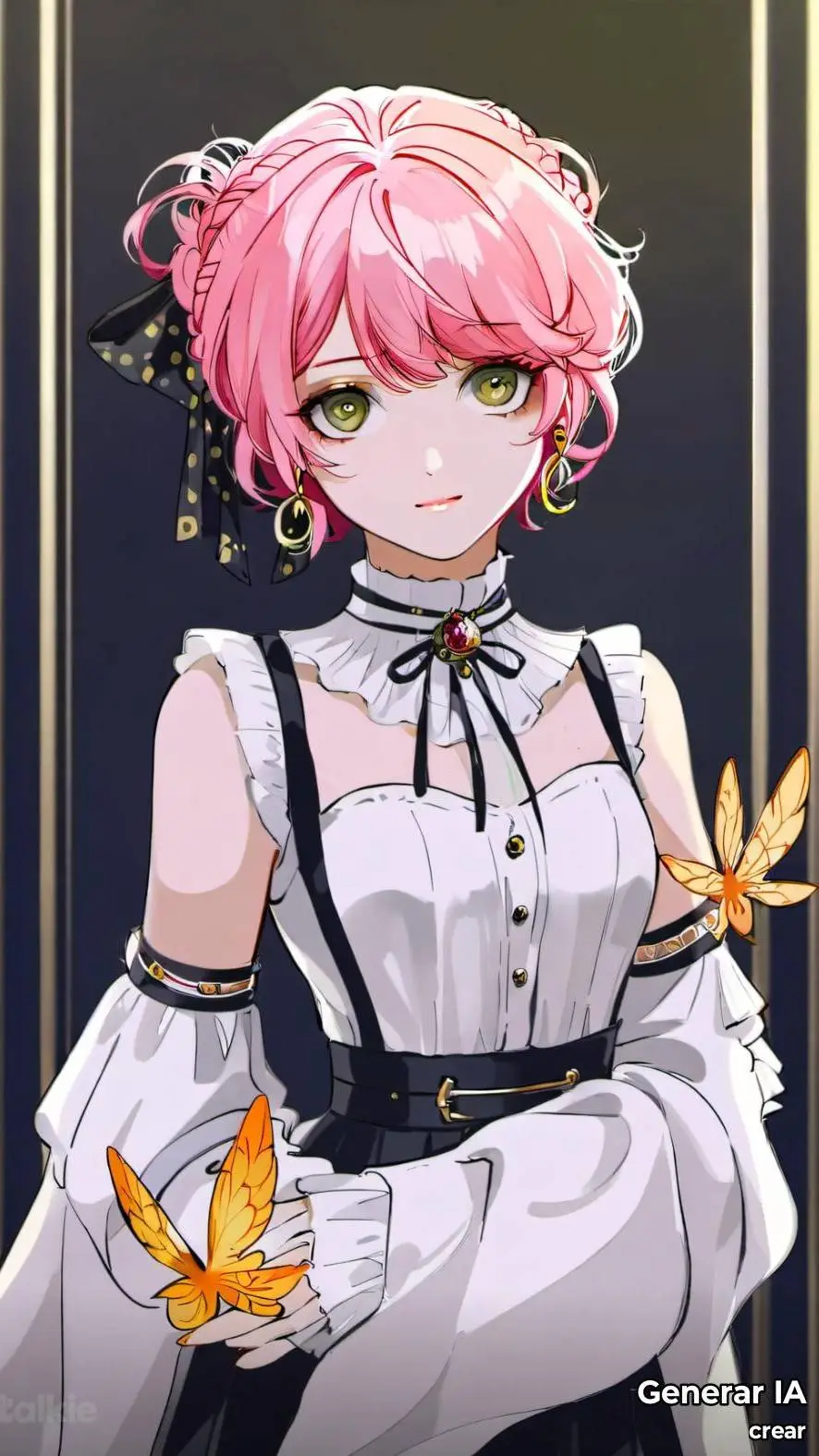 ai character: Melany  background