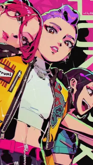 ai character: huntrix  background