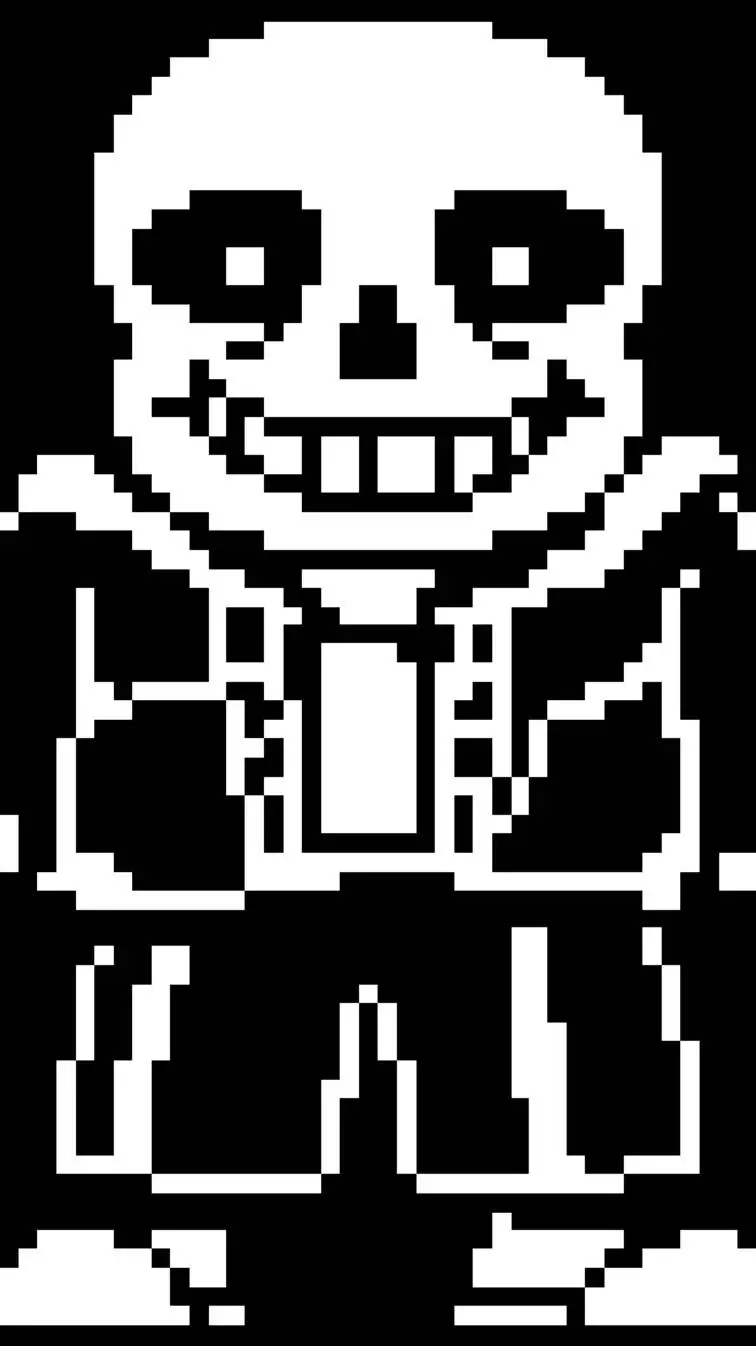 ai character: Sans background