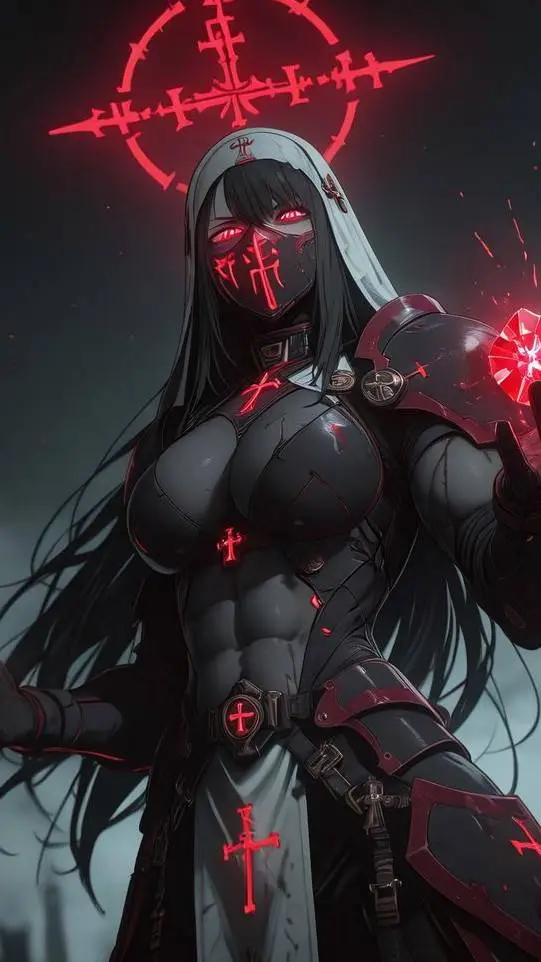 ai character: Witch Crimson 🎃 background