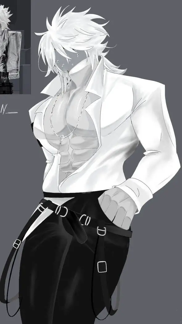 ai character: Samuel White 🤍💪 background