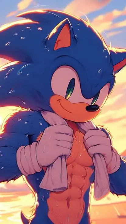 ai character: Sonic El erizo 💙💪 background