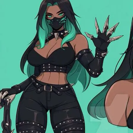 chat with ai character: Sarah blaze💚🖤