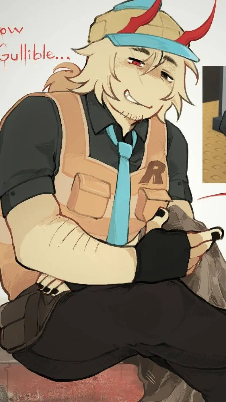 ai character: Builderman  background