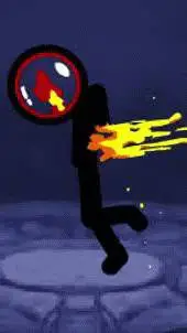 ai character: Fire Elemental background