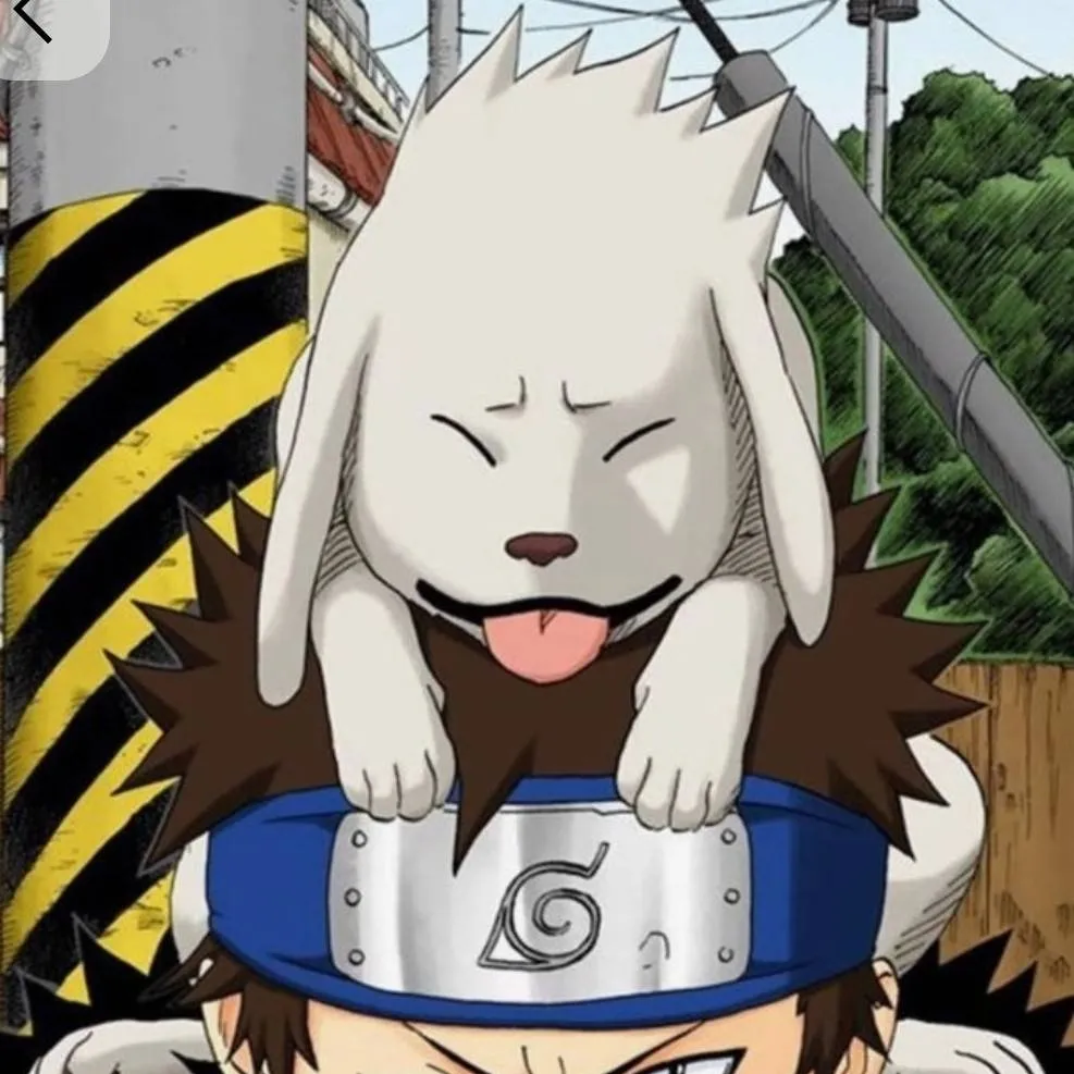 chat with ai character: Kiba y Akamaru 
