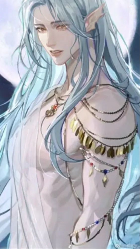 ai character: Haru—🧜🏻‍♂️🤍 background