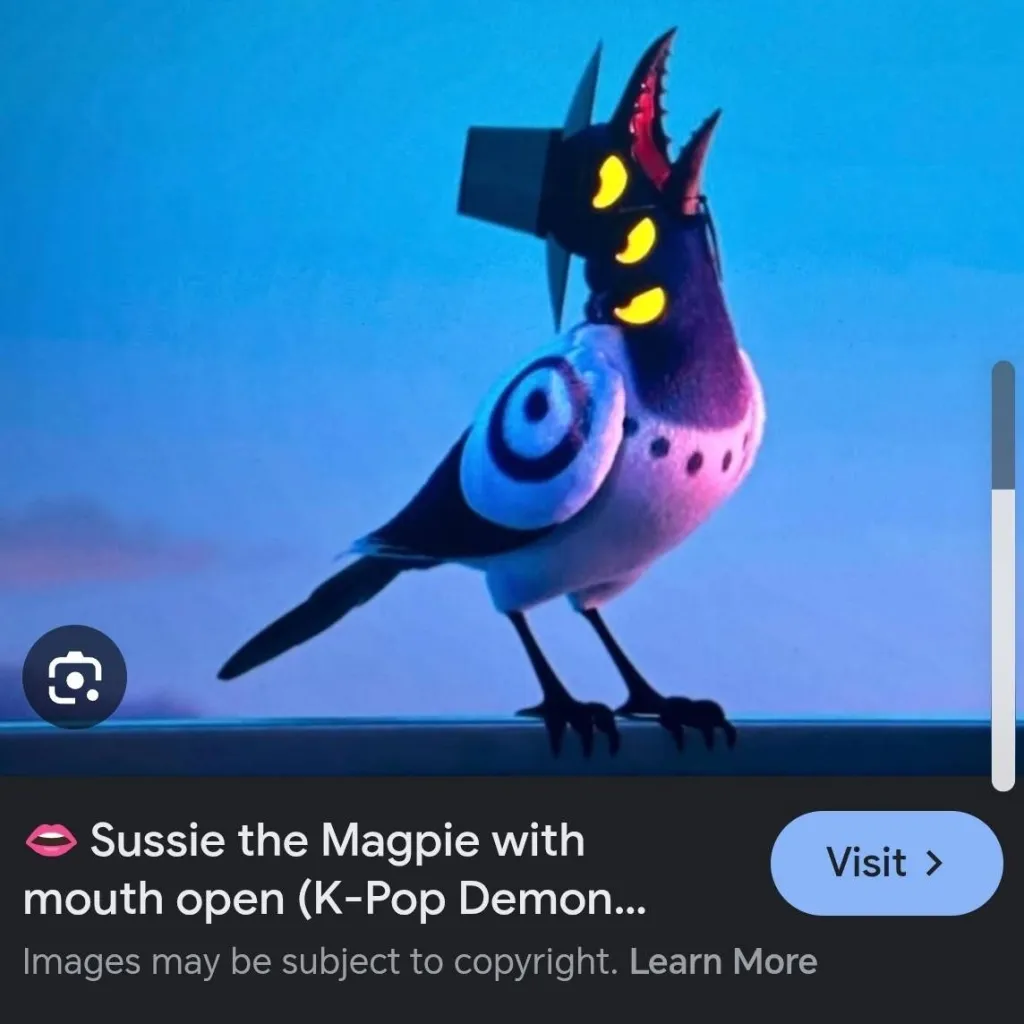 chat with ai character: Sussie Magpie 