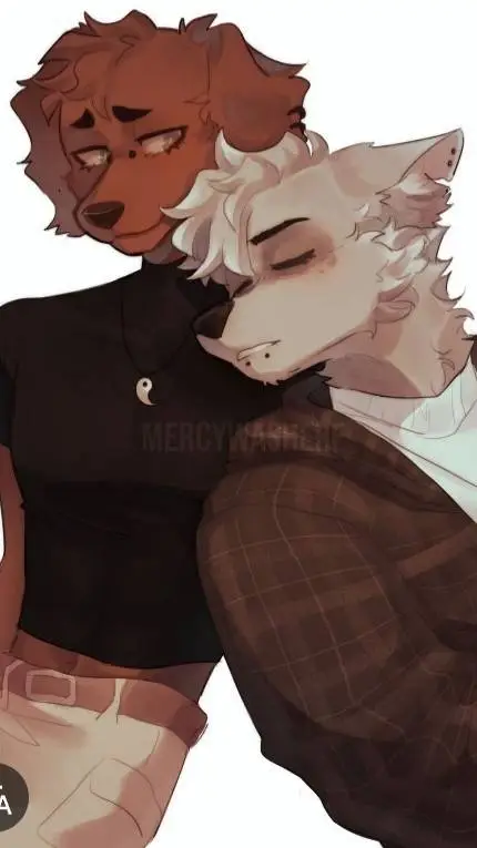 ai character: 🤍Rocky×Zuma🧡 background