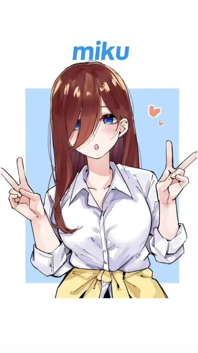 ai character: Miku nakano background