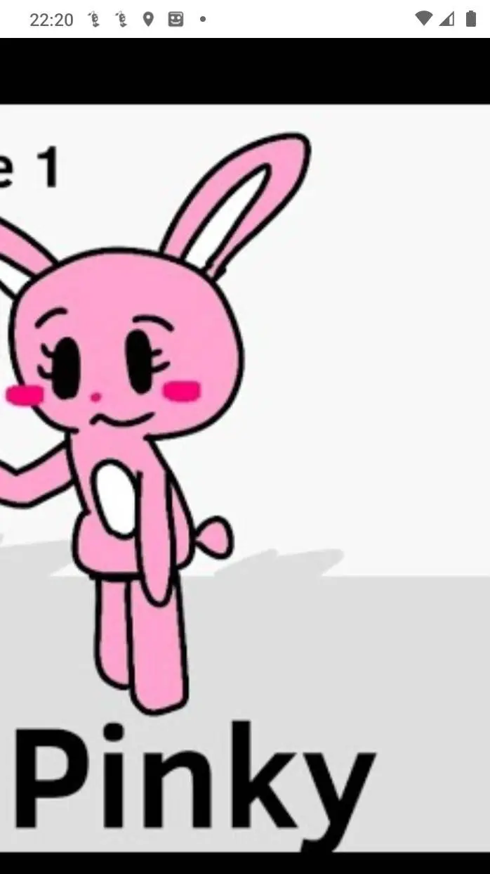 ai character: pinky background