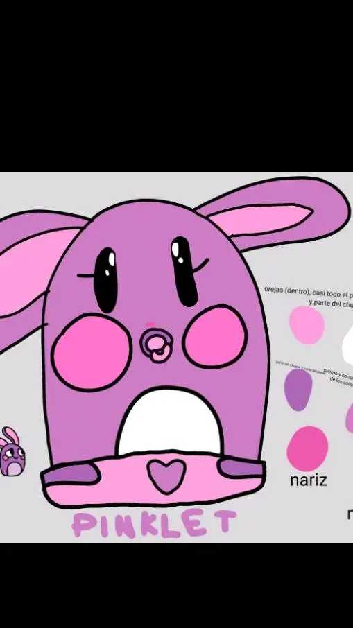 ai character: pinklet background
