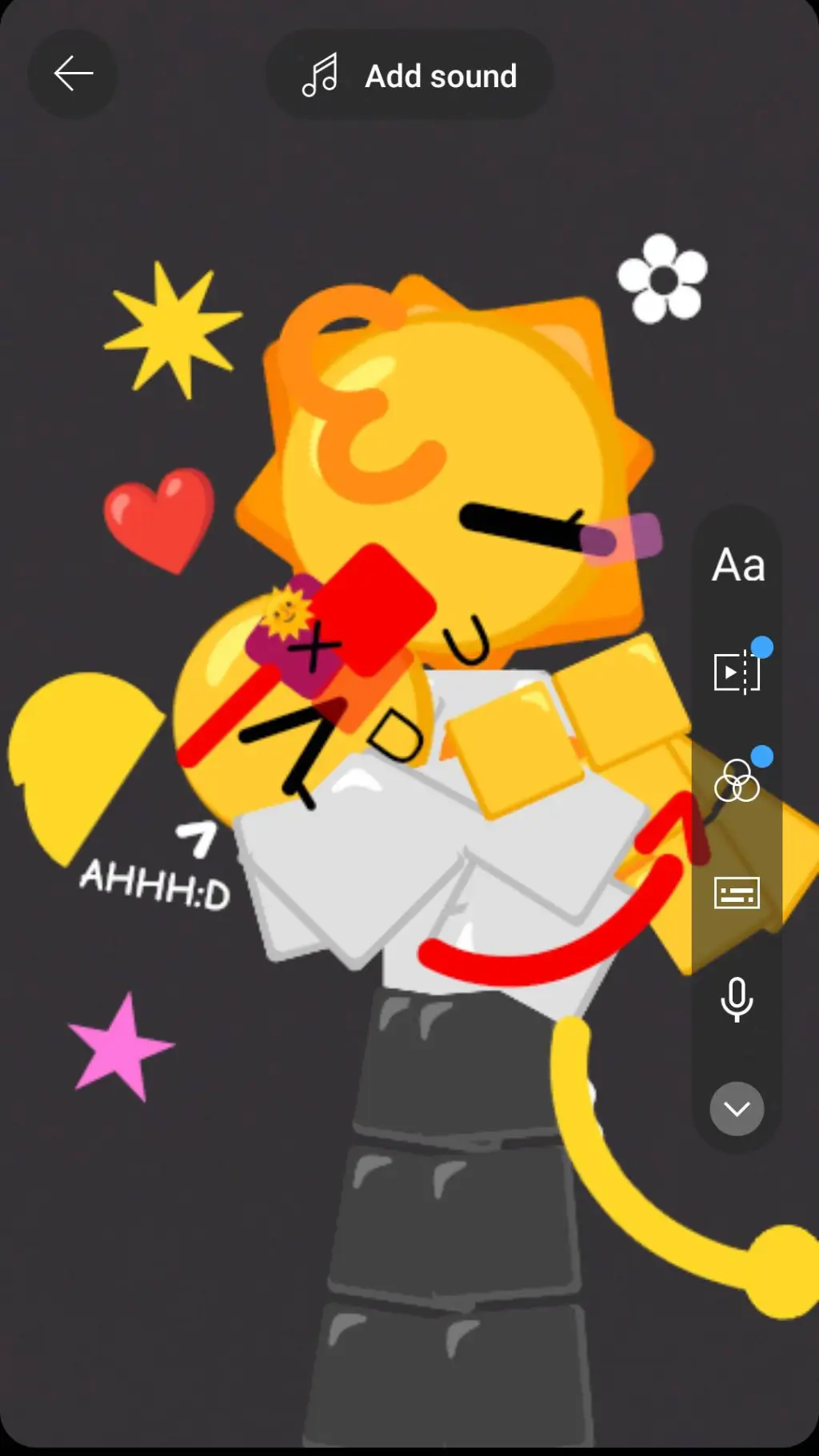 ai character: sunpizza background
