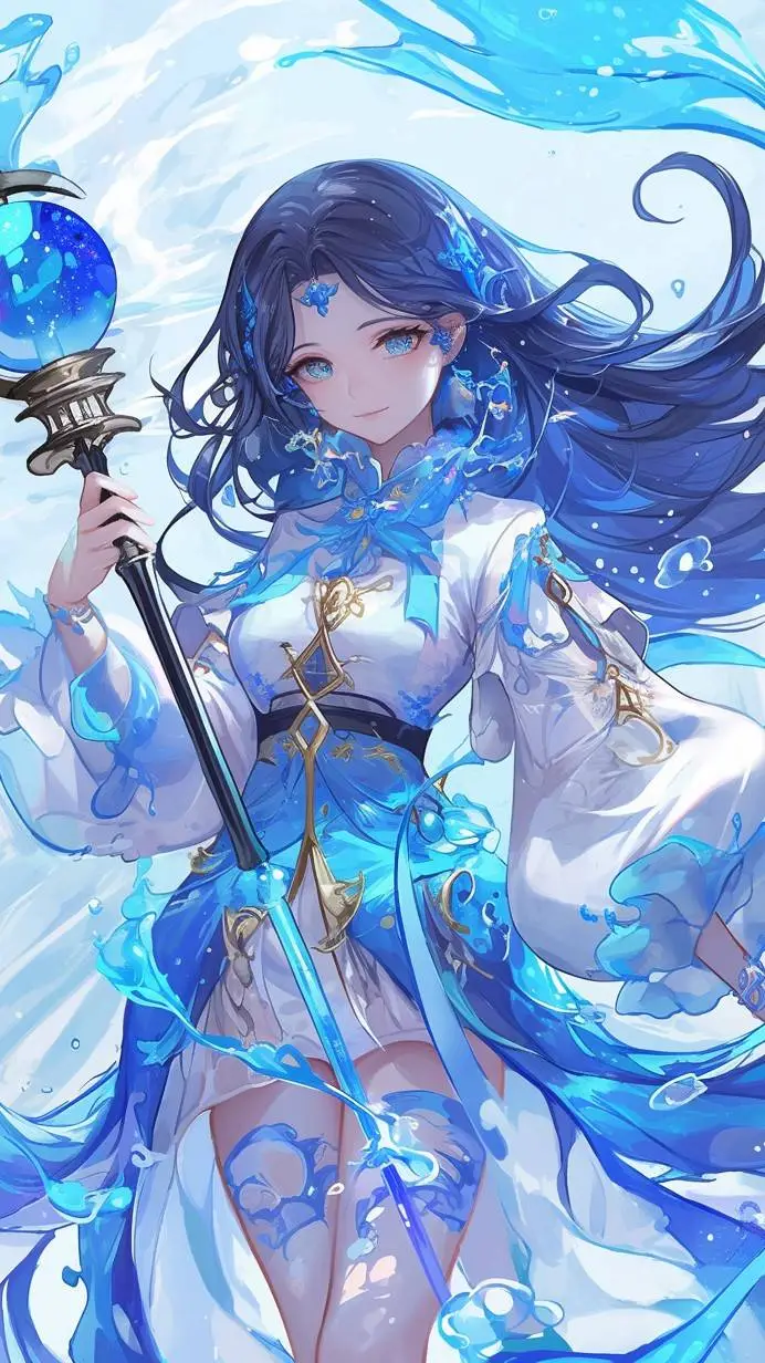 ai character: Sapphire background