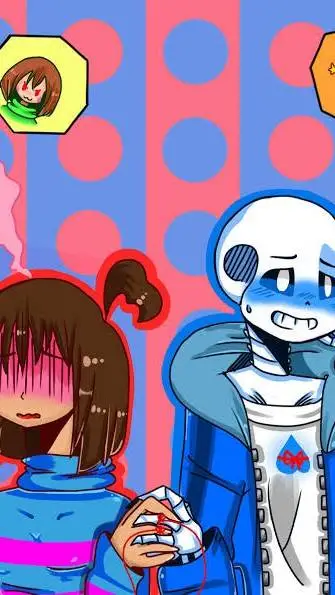 ai character: sans X chara background