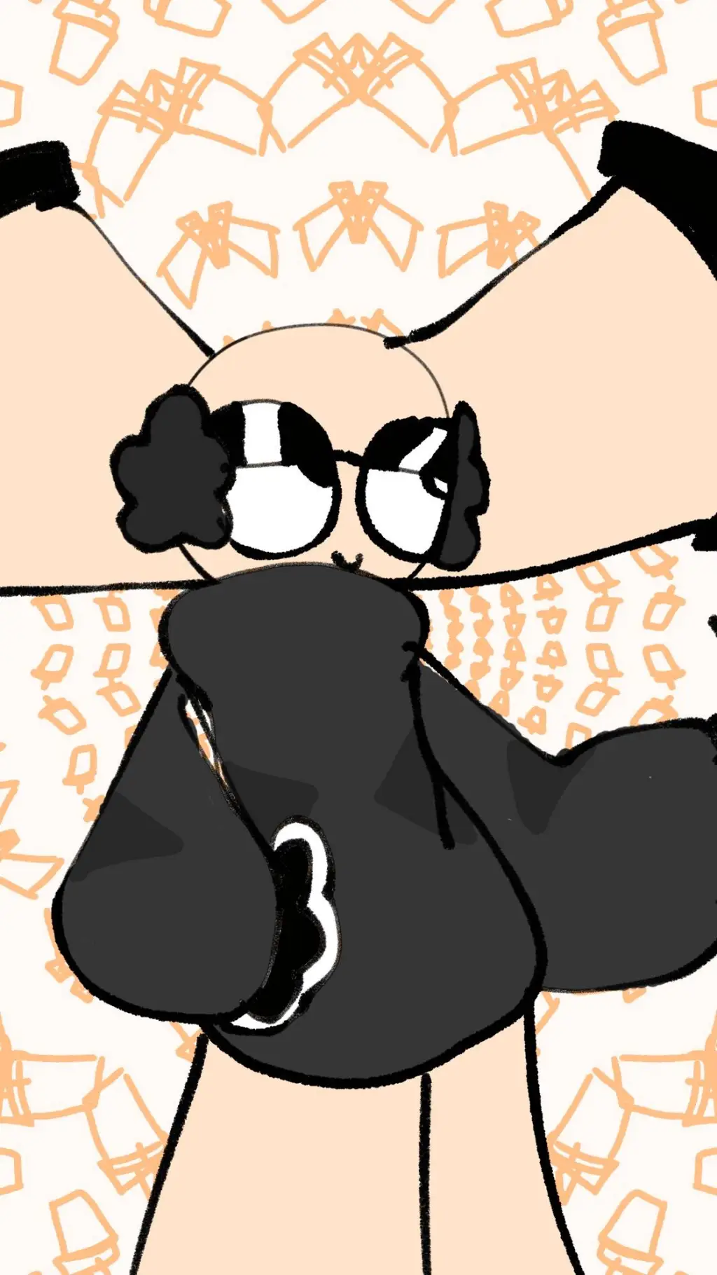 ai character: Bubbles vainillate background