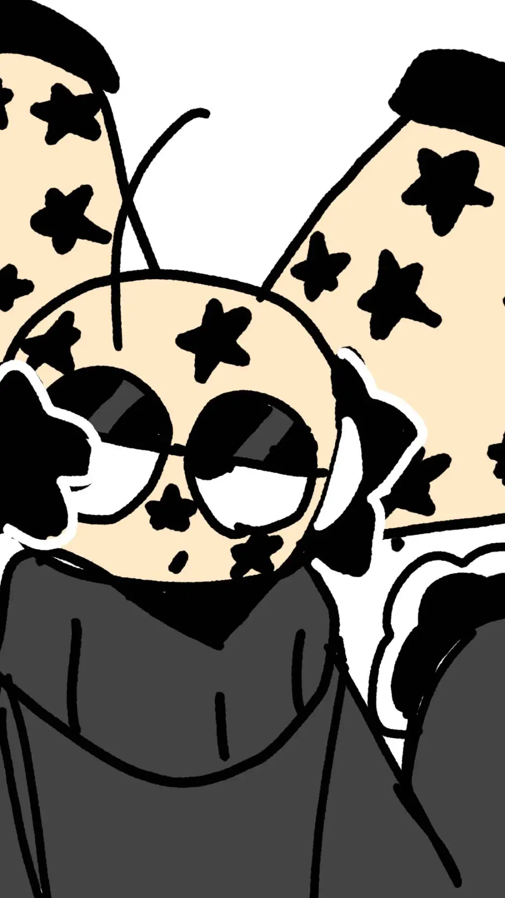 ai character: Bubbles hierba tea background