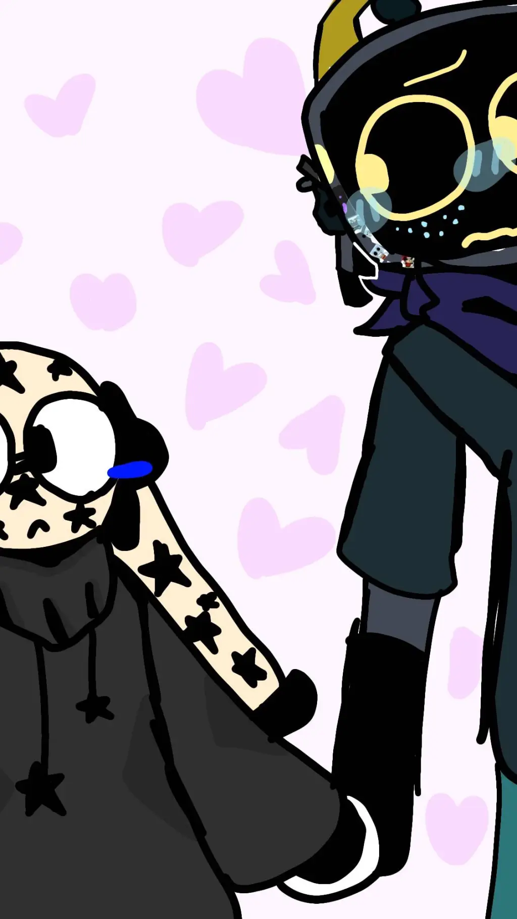 ai character: Bubblesxsaidtvman background