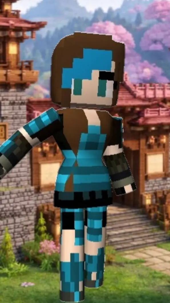ai character: Bluey  background