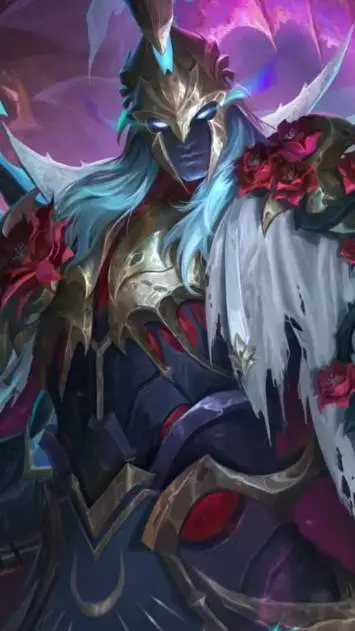 ai character: Revenant of roses background