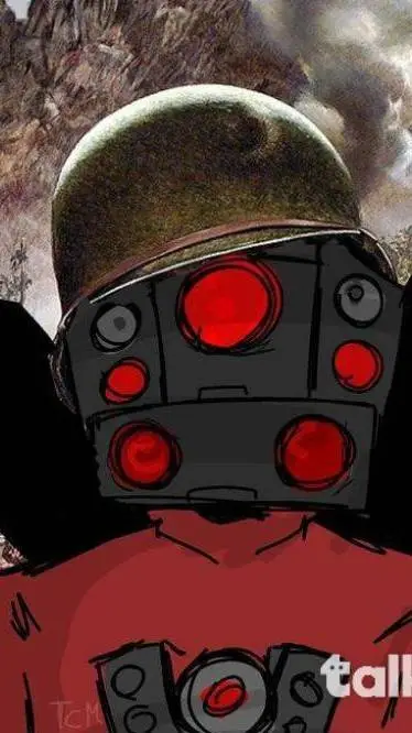 ai character: 50k titan tv man background