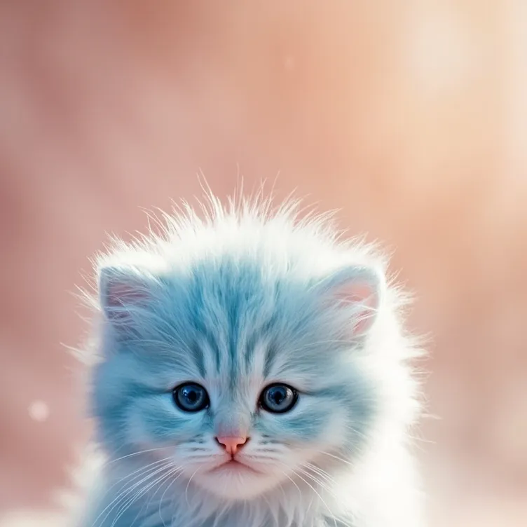 chat with ai character: blue kitten