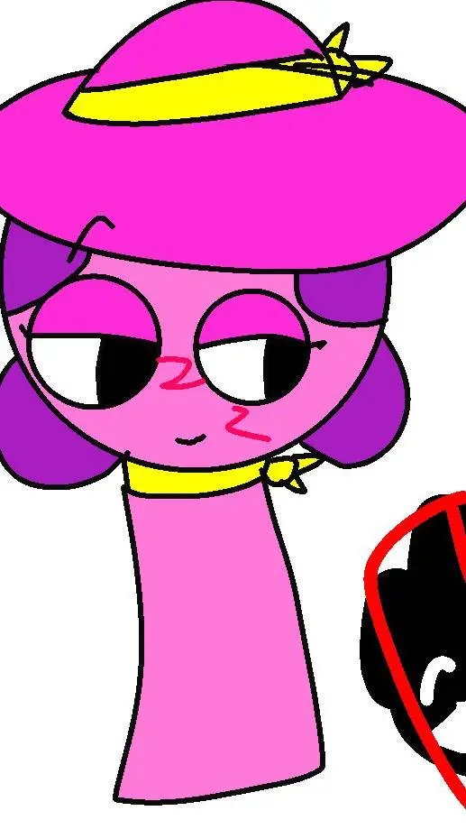 ai character: Magenta-Sprunki background