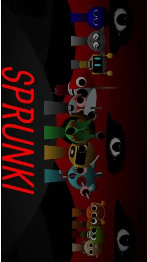 ai character: Sprunki horror  background